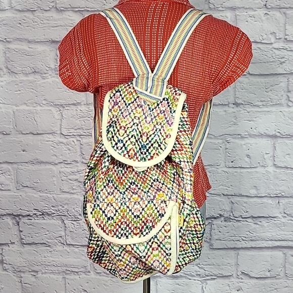 MMM Artesanias rainbow backpack - Picture 1 of 14